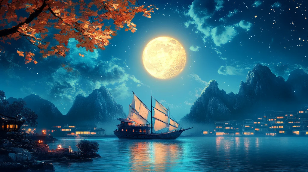 中秋唯美宽屏壁纸