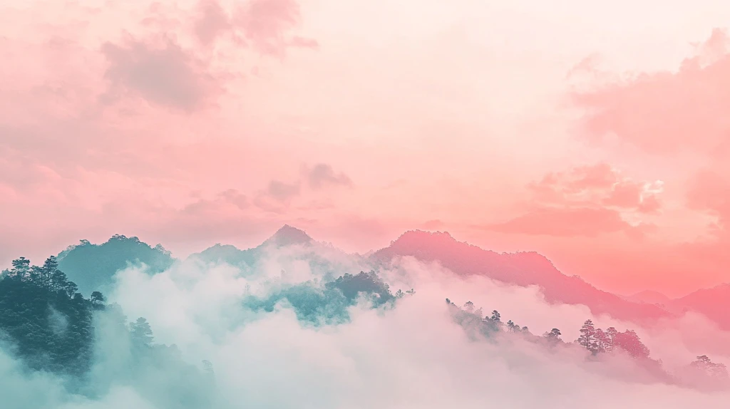 山水云烟背景图