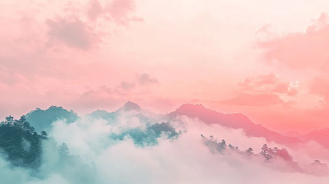 山水云烟背景图