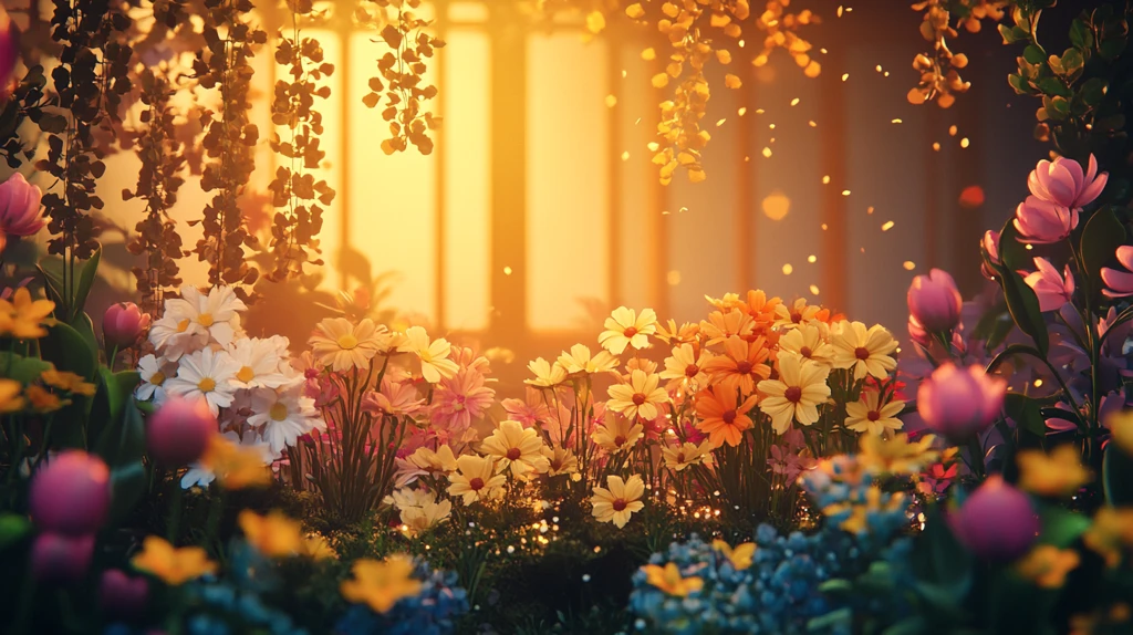 梦幻花卉场景