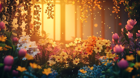 梦幻花卉场景