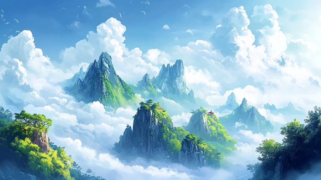 唯美云山风景画