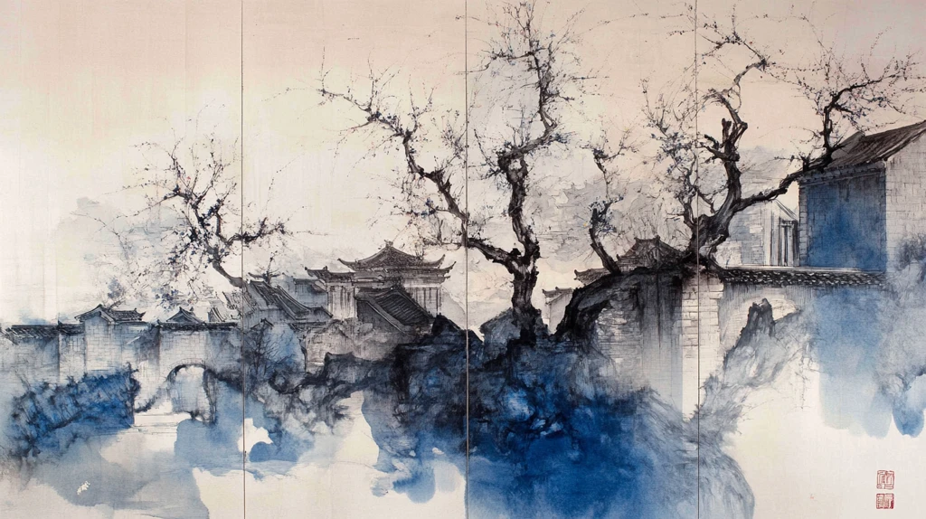 写意泼墨酒店大画幅