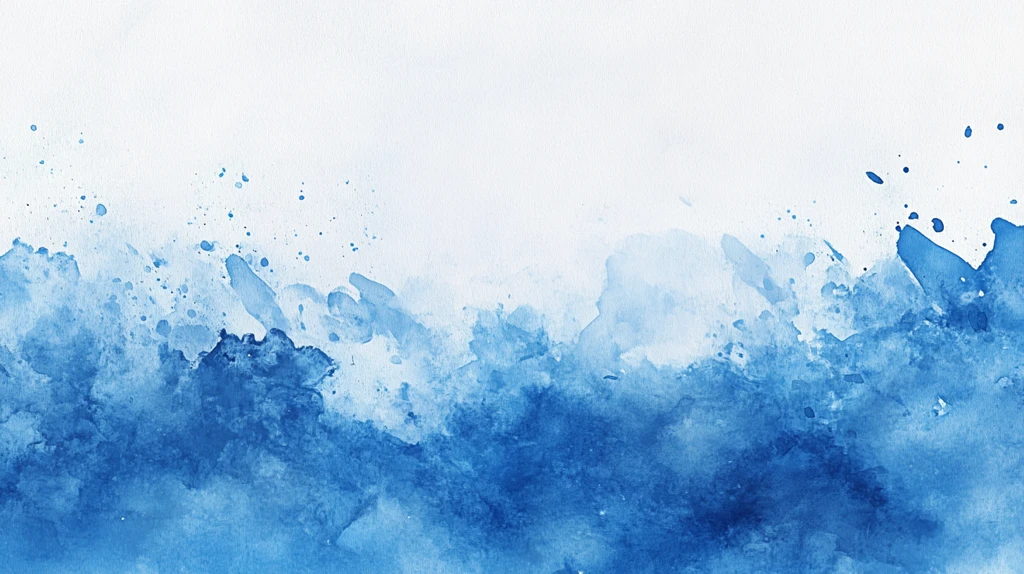 创意水墨蓝