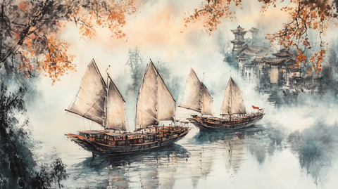 云水山川节气图