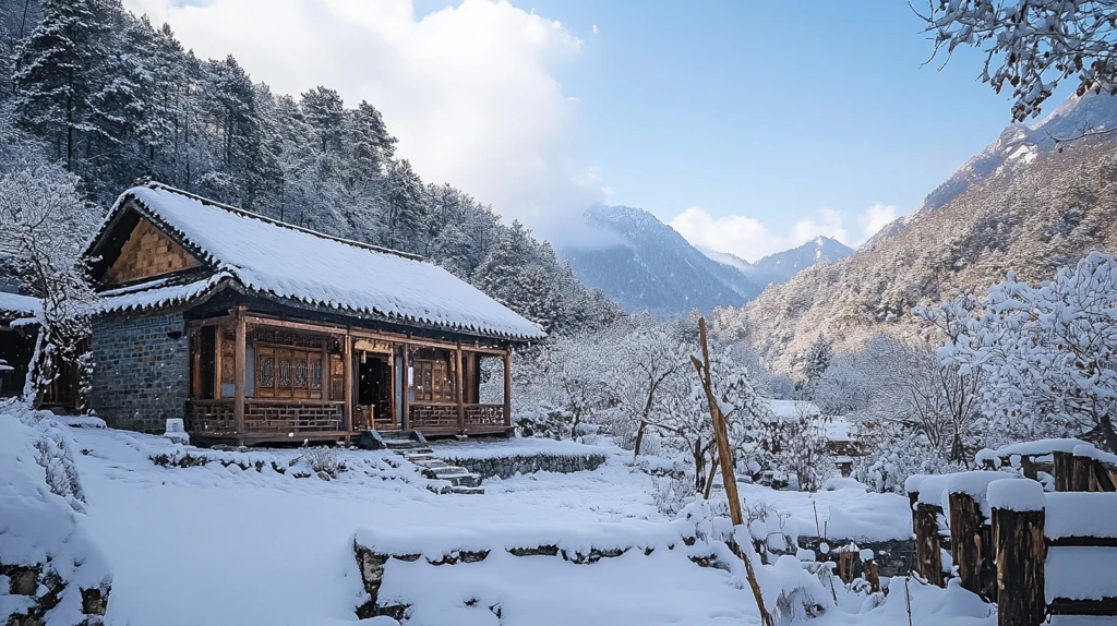 民宿雪景