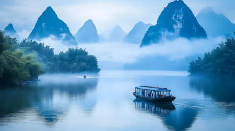 唯美漓江风光