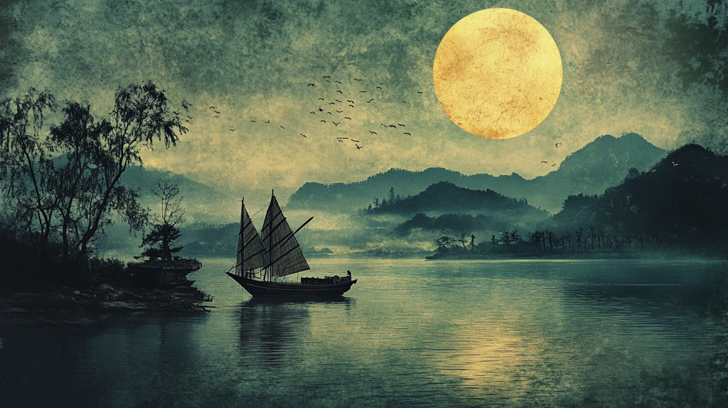 意境中秋意境山水