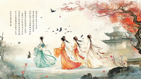 古装封面包装插画