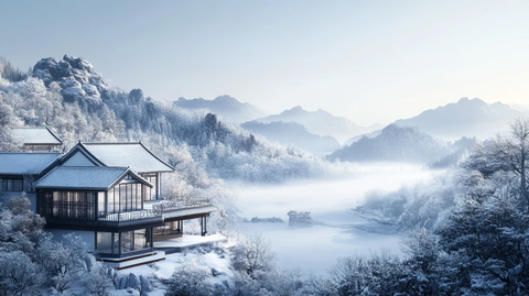 新中式雪景