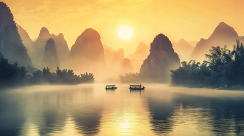唯美漓江风光