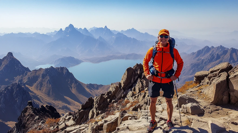 户外登山挑战自我