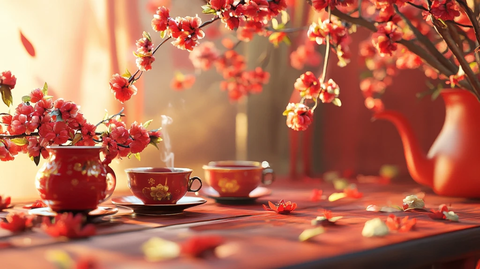 新春茶话会素材