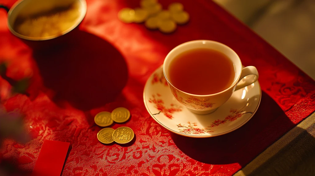 春节茶具静物照