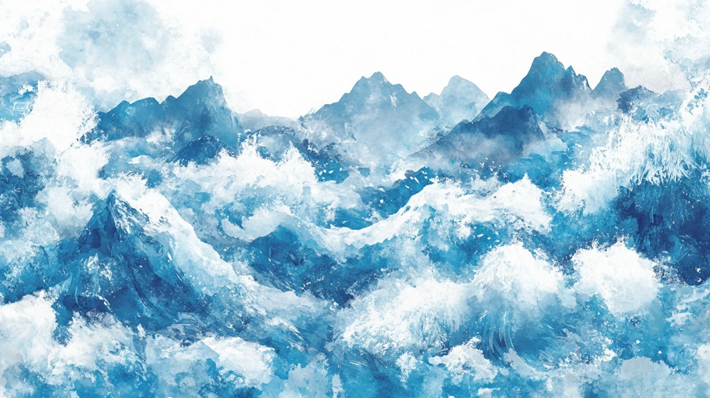 泼墨山水背景墙装饰画