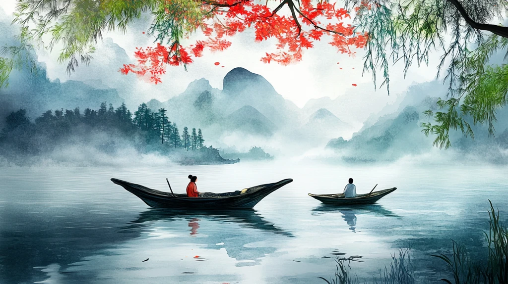 新中式禅意山水船