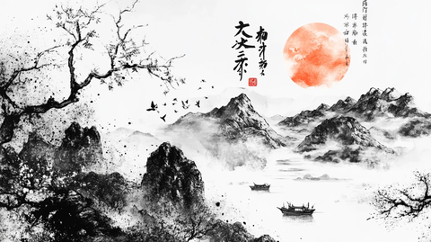 大气高档水墨画