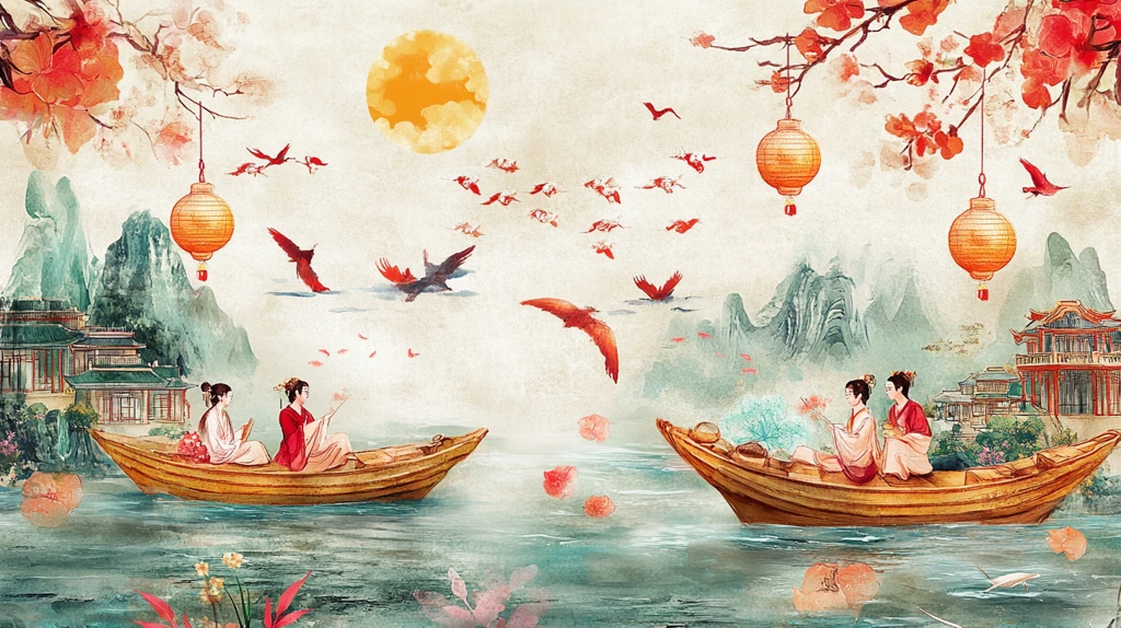 古风情侣装饰布置