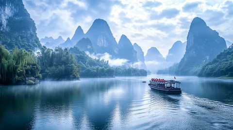 唯美漓江风光