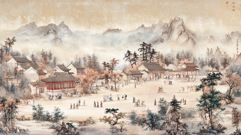 清明时节山水图