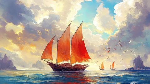 扬帆启航高清画