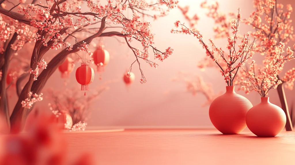 红色球体创意场景