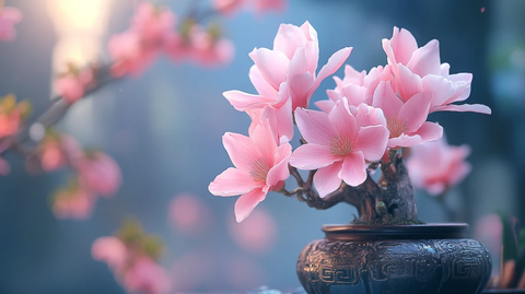 禅意禅境意境桃花