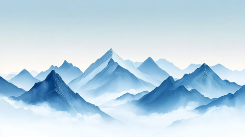 简约渐变山峰背景