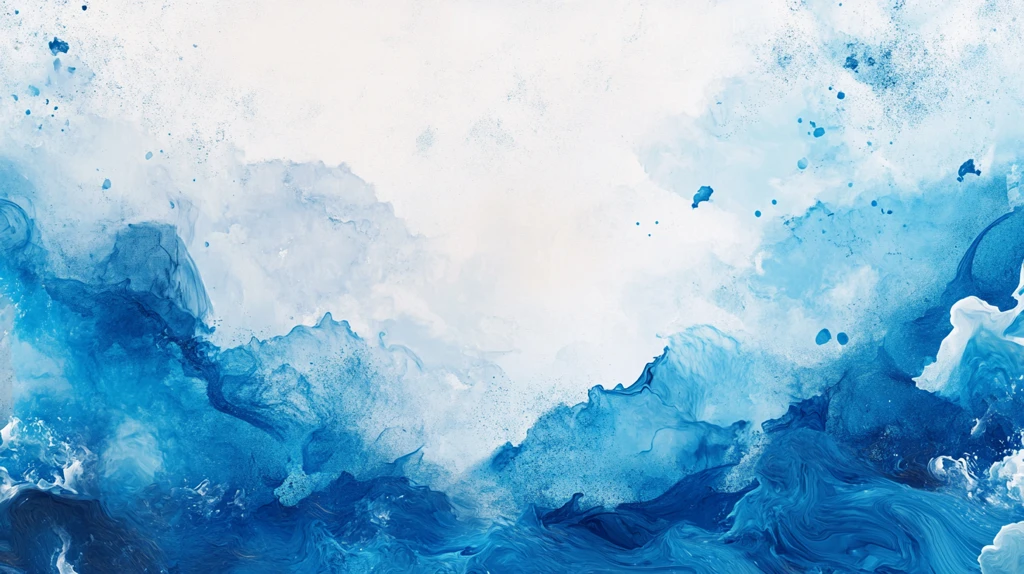 蓝色流体创意抽象画