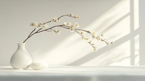 窗台上的腊梅花