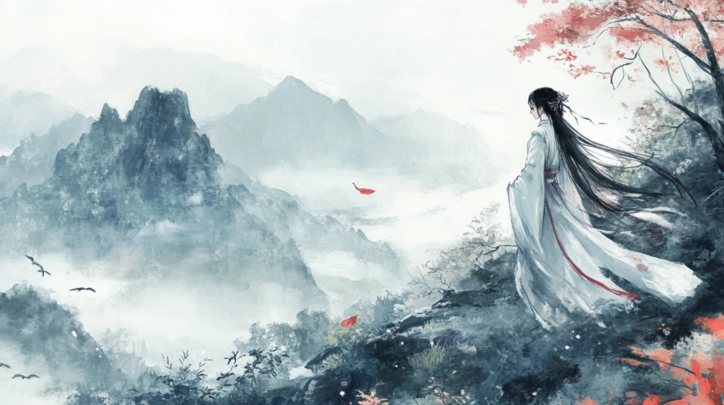 古风人像水墨山水