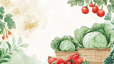 卡通蔬菜背景