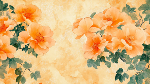 牡丹花壁画壁纸