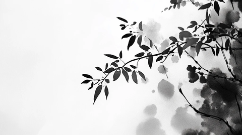 水墨枝影