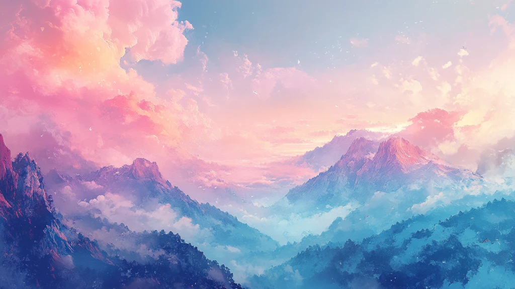 唯美云山风景画