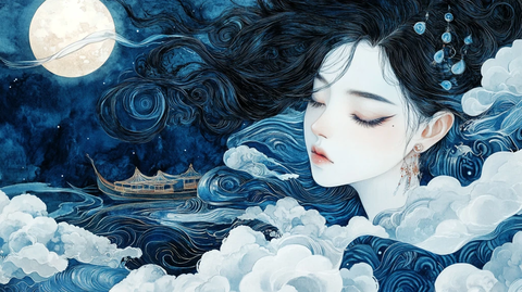 星月河幻想插画