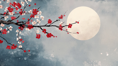 花好月圆古风插画