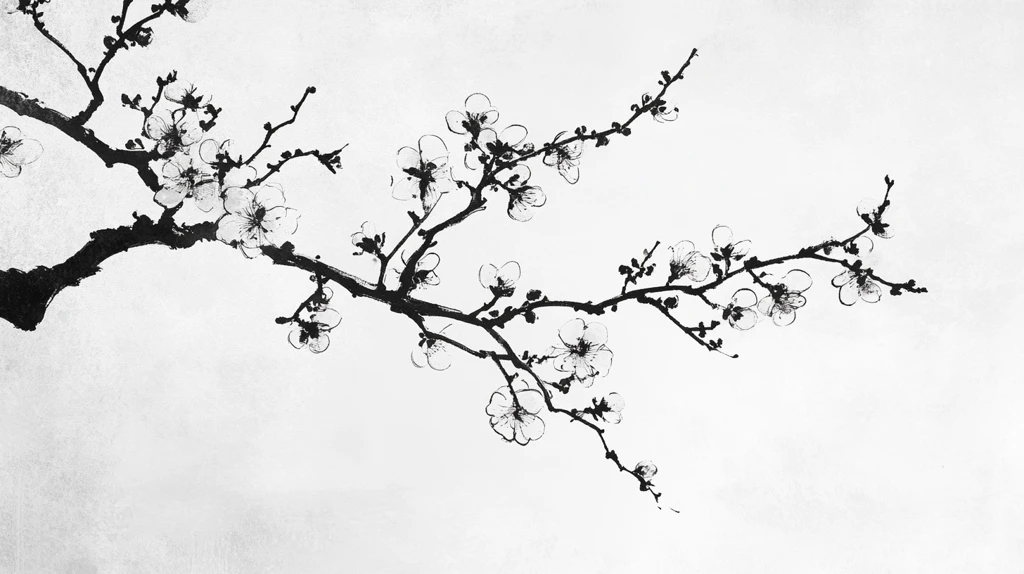 水墨枝头