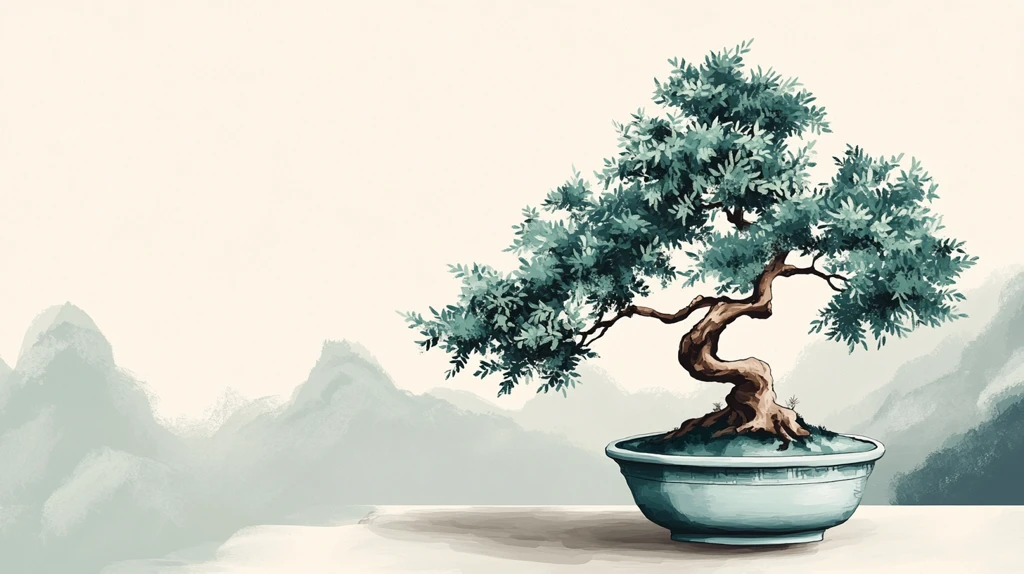 古典古风复古迎客松