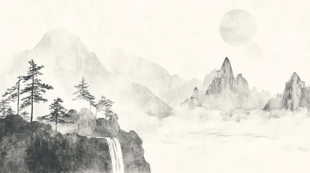 古典古风复古山水画