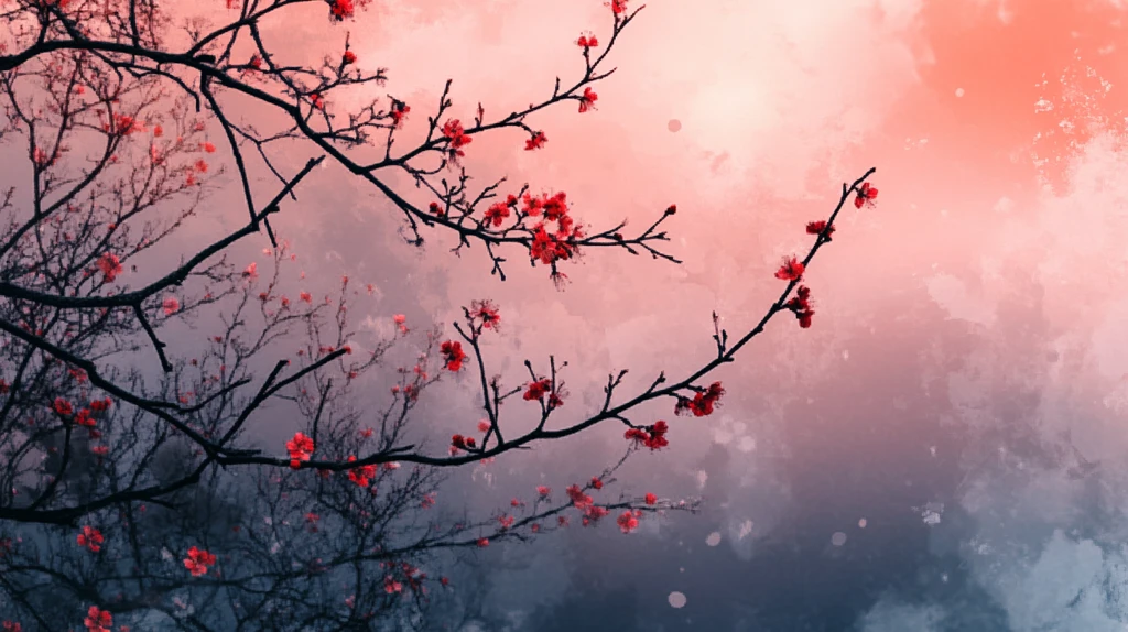 唯美梦幻梅花林