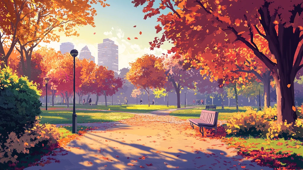 校园唯美金秋素材