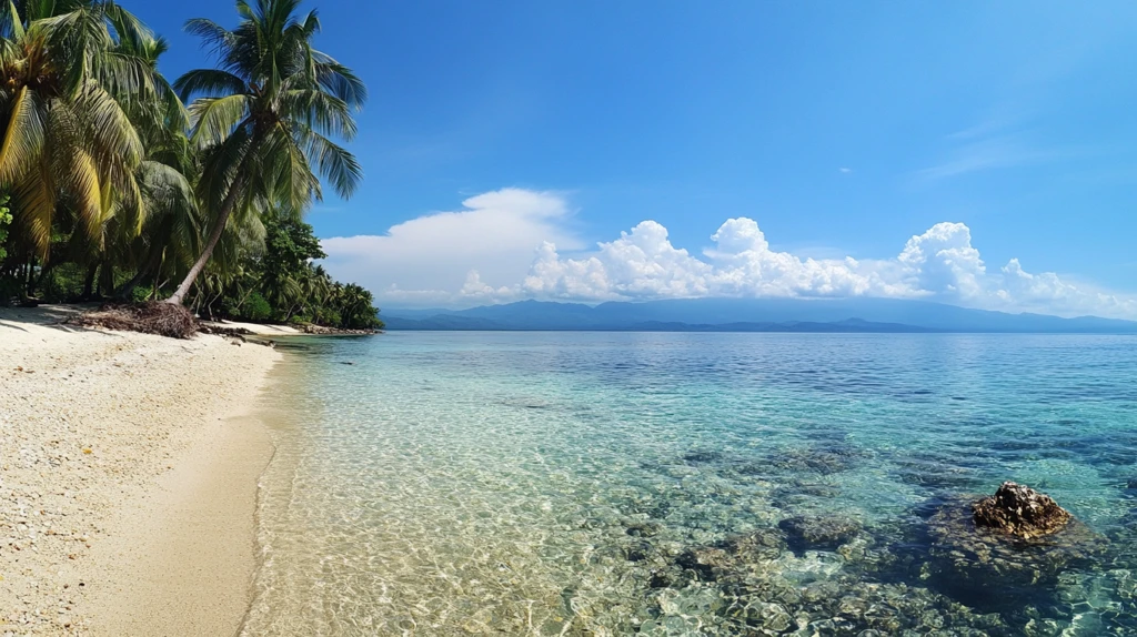 海岛海边全景图