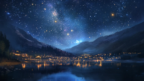 星月河幻想插画