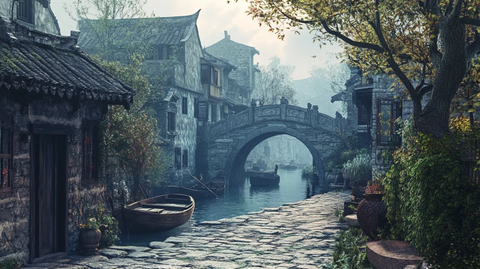 江南水乡模拟场景