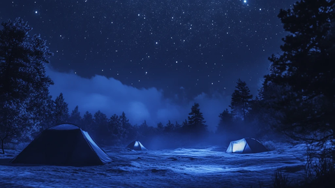 夜景帐篷