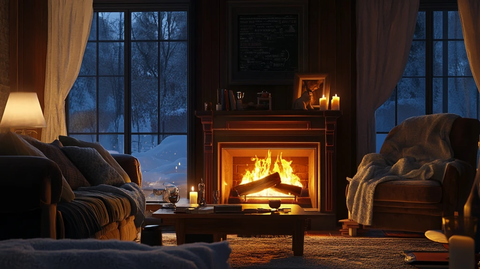 室内舒适冬天地炉