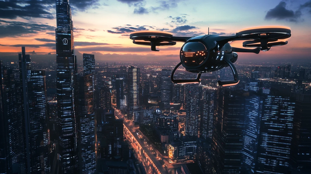 未来交通夜空图