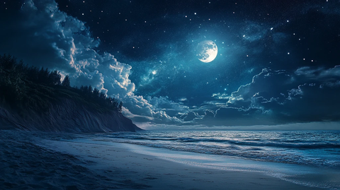 蓝月夜梦幻唯美奇幻