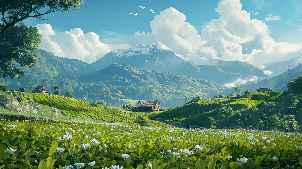 茶园山间绿意浓